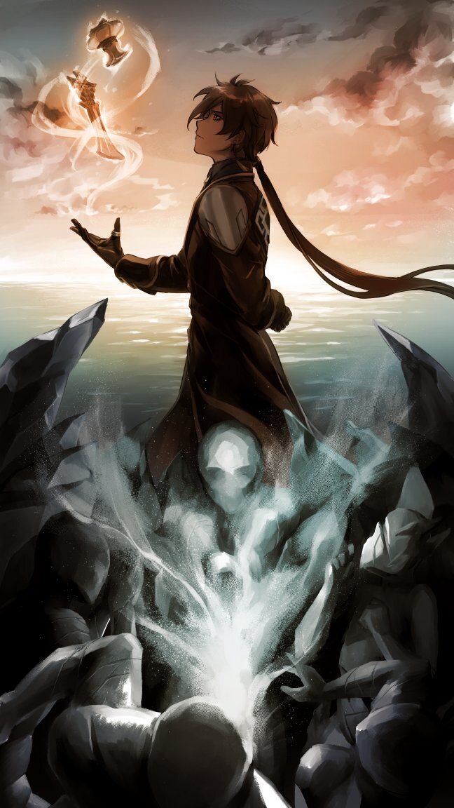 Парень смотрит вдаль