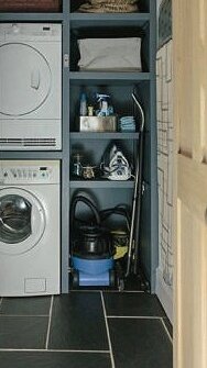 У моей сестры есть прачечная, там она хранит свой пылесос