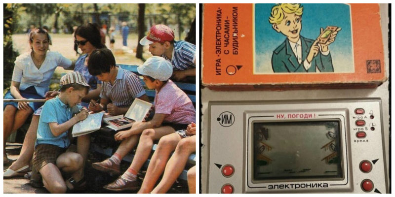 У кого была электроника ?