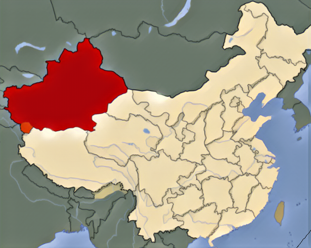 Уйгуры на территории Китая.