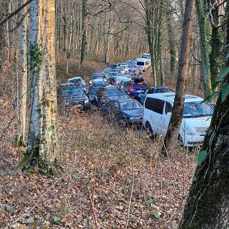 Пробка на смотровую площадку горы Б. Ахун, Сочи.