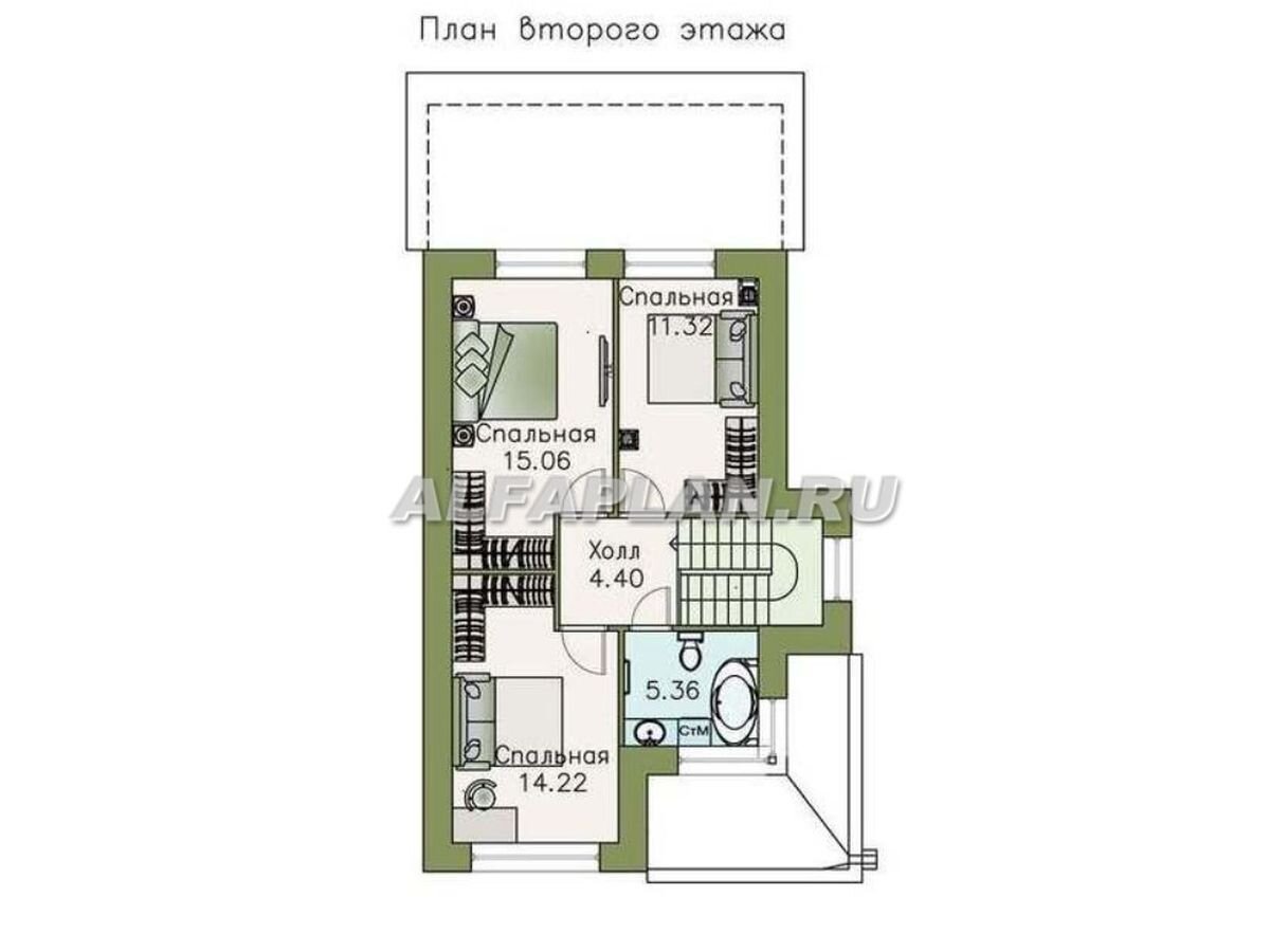 2. Планировка дома по проекту "Арс" 468А