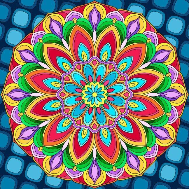 Мандала. Раскрасила Алёна Косолапова.