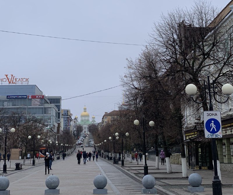 Московская – пешеходная улица в центре