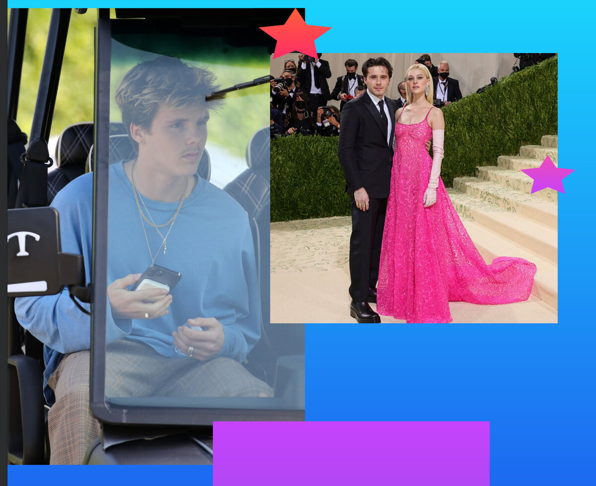 Круз Бэкхем уже в поместье будущих родственников, жених и невеста Бруклин Бэкхем и Никола Пельтц