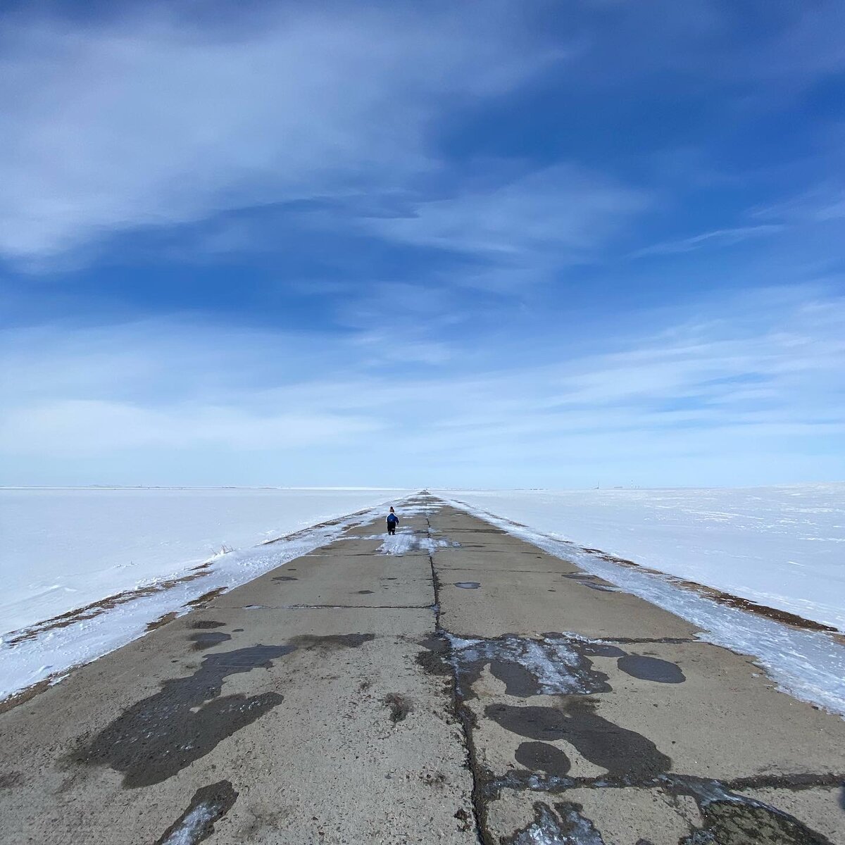 Дорога в степи