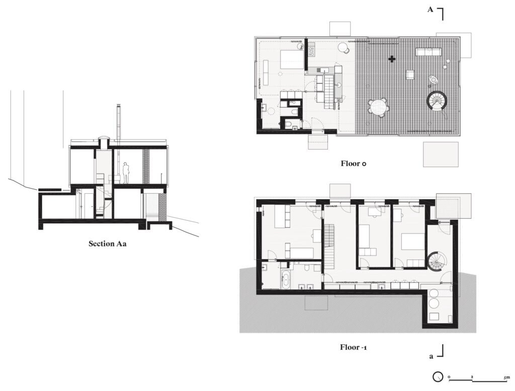 Резиденция Maison M в бельгийском Грез-Дуасо спроектирована архитектором Филиппом Вандер Мареном и художником Ришаром Венлетом.-2-2