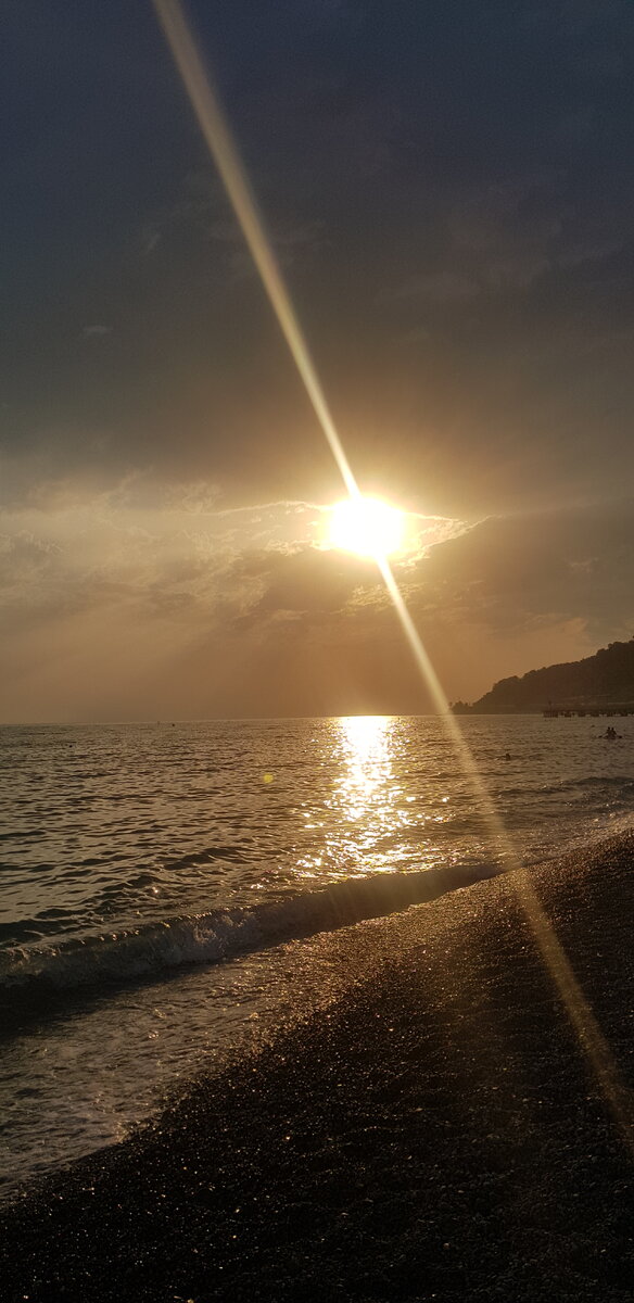 Море манит...пляж п.Дагомыс 