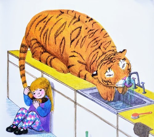 Тигр выпил воду из крана