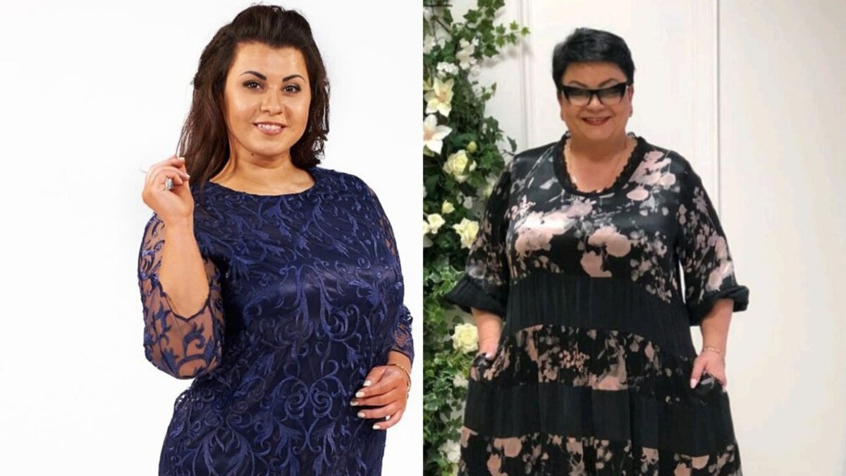 Возрастные женщины в немодных платьях. 