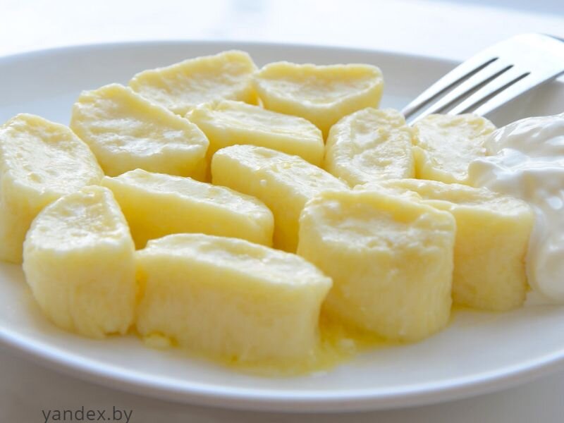 порция ленивых вареников.