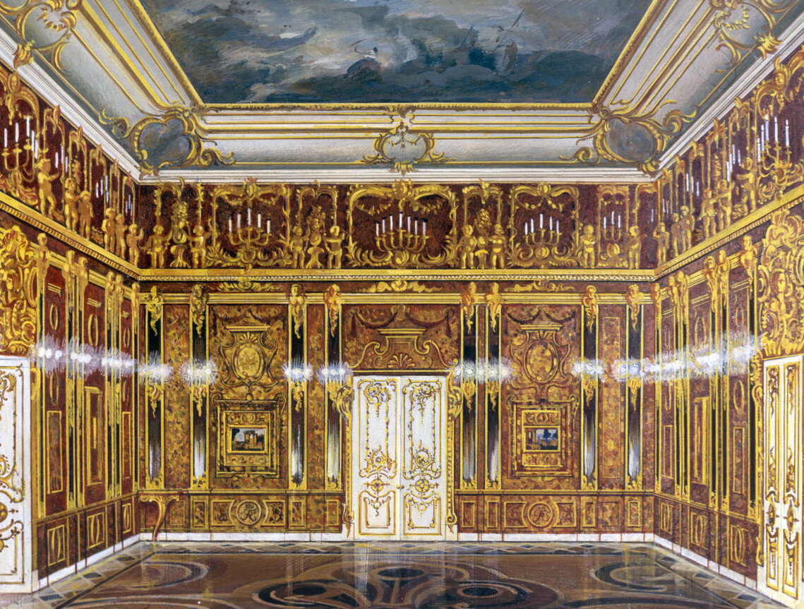 Большой Екатерининский дворец. Янтарная комната Commons.wikimedia.org