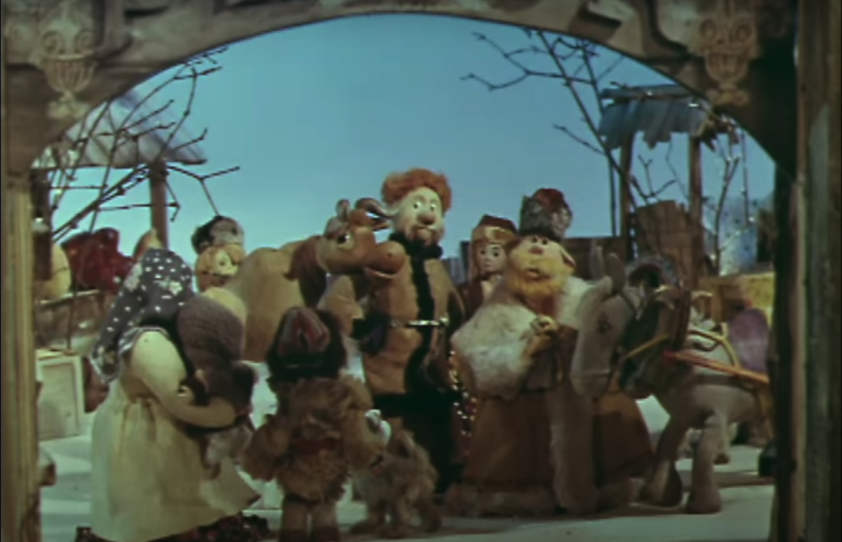 Кадр из мультфильма "Как старик корову продавал", 1980