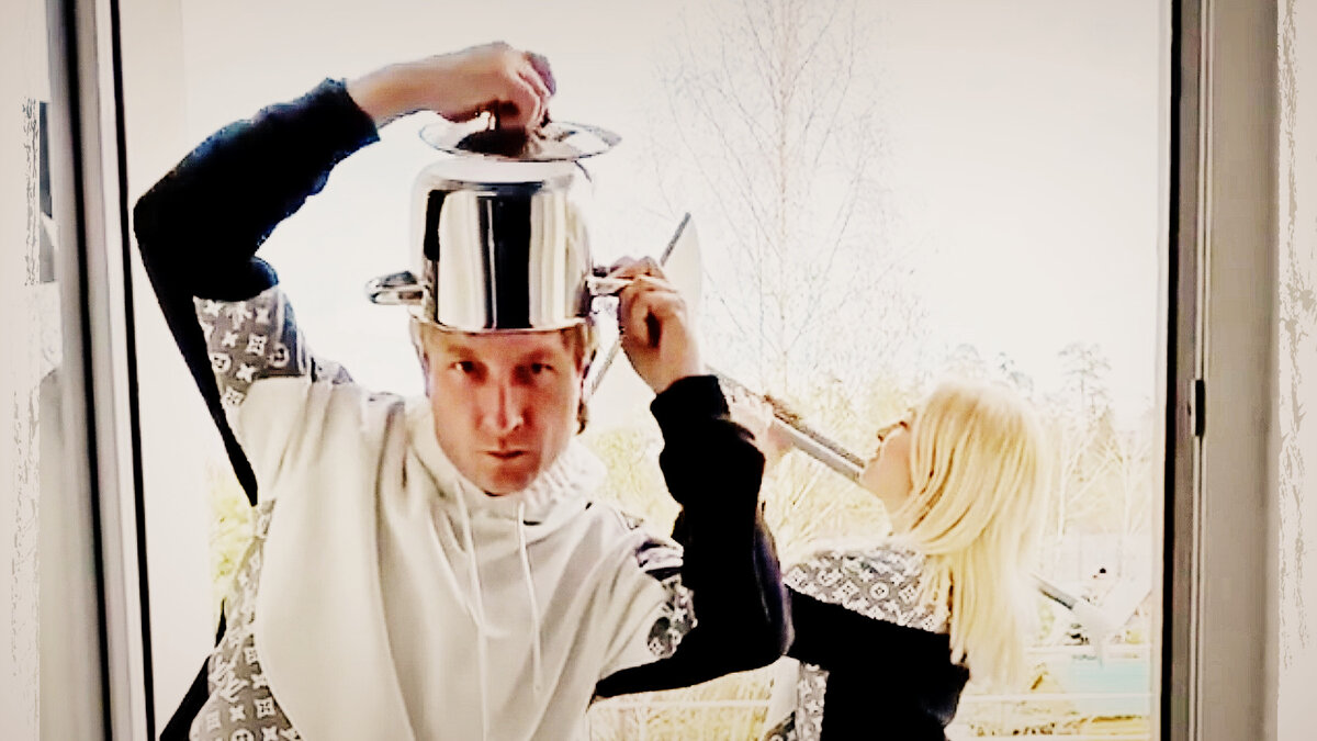 Очередной челлендж Плющенко и Рудковской  / фото: социальные сети