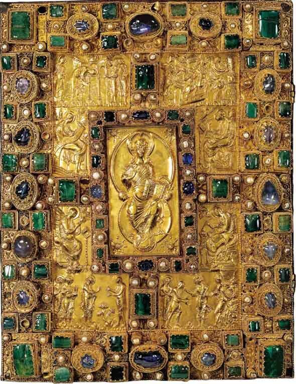 Сover of the Codex Aureus of St. Emmeram, 870