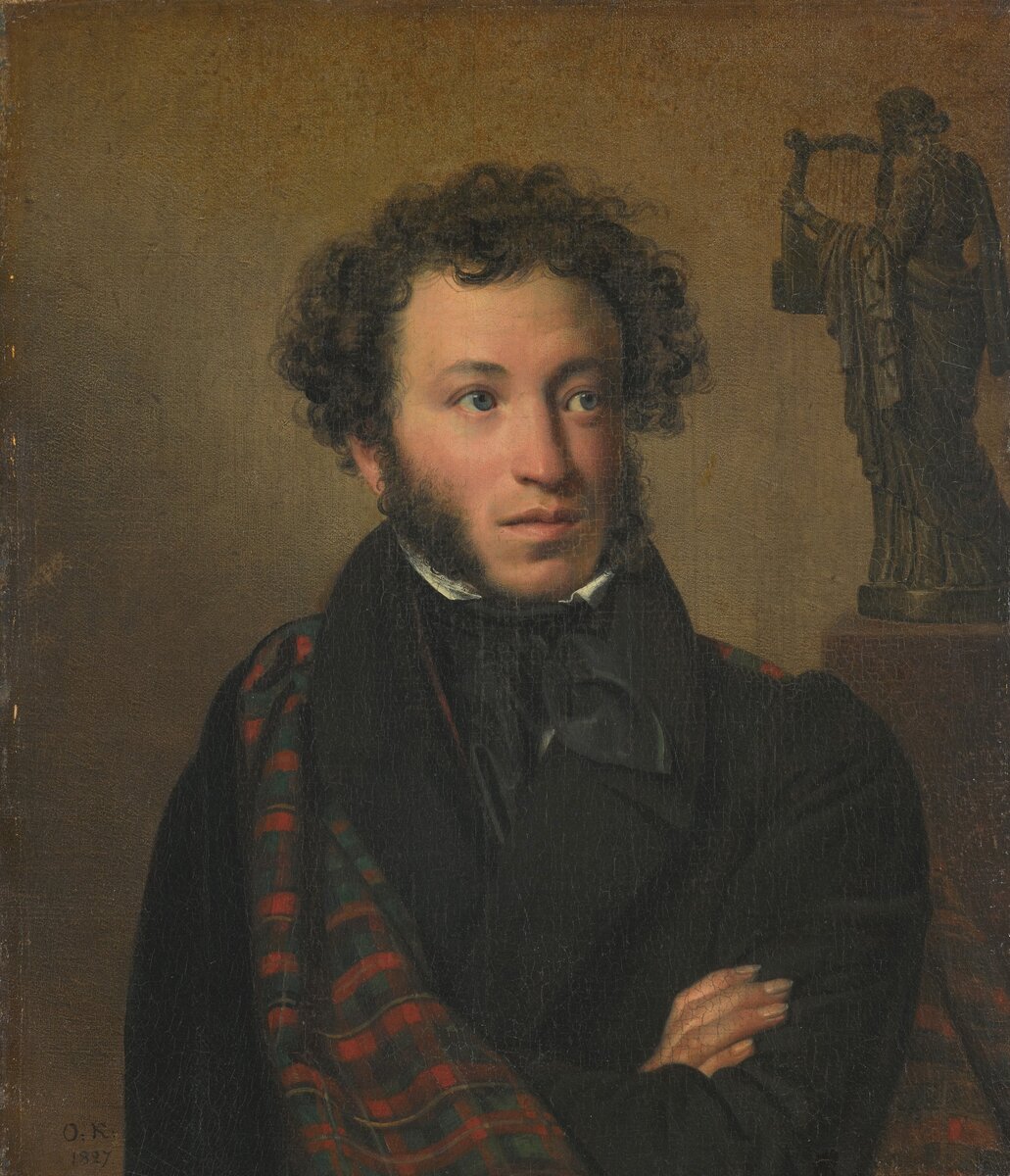 Кипренский О.А. Портрет поэта Александра Сергеевича Пушкина (1799-1837). 1827. Государственная Третьяковская галерея.
