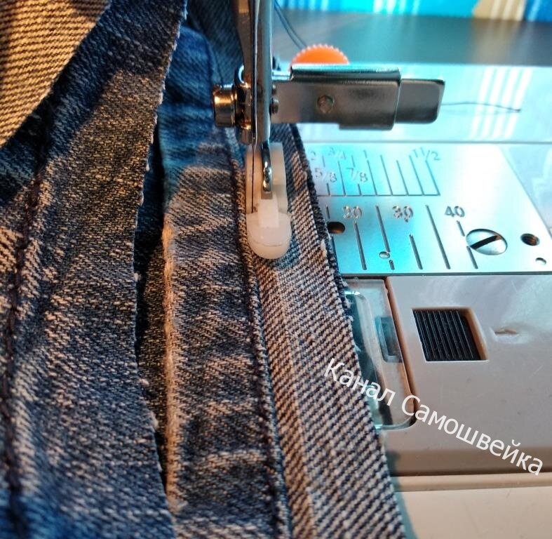 Как подшить джинсы с сохранением фирменного шва