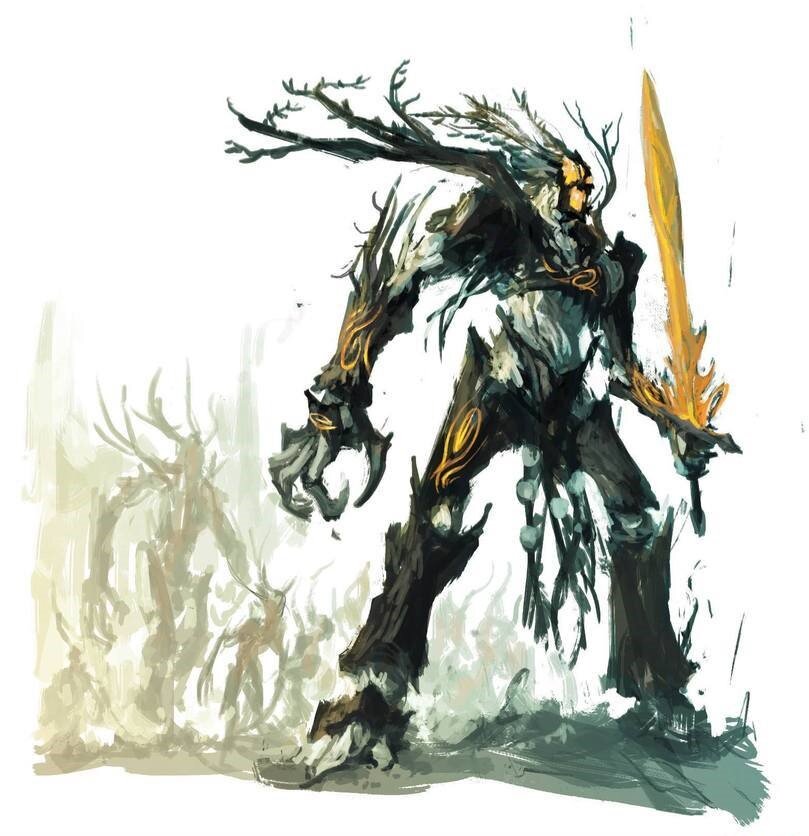 Дуртху с мечом выкованным Дэйтом.