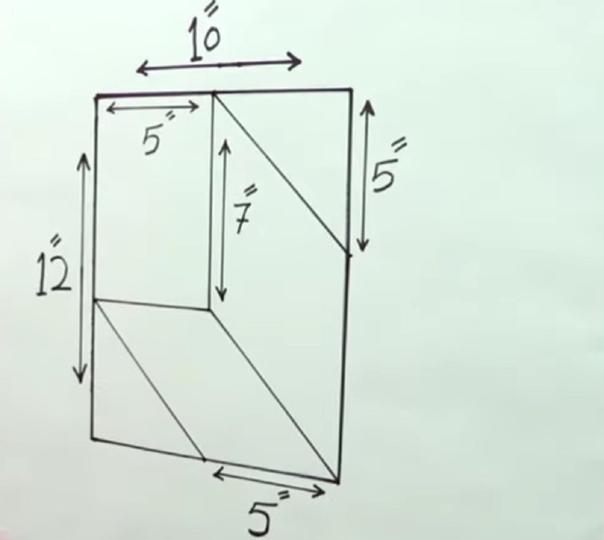 Схема трафарета с размерами