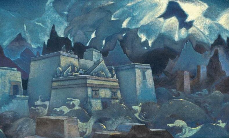 Рерих Н.К. – Последние Атланты (Гибель Атлантиды), 1928, Международный центр-музей им. Н.К.Рериха, Москва