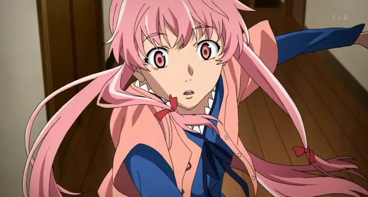 Фото из аниме "Mirai Nikki".