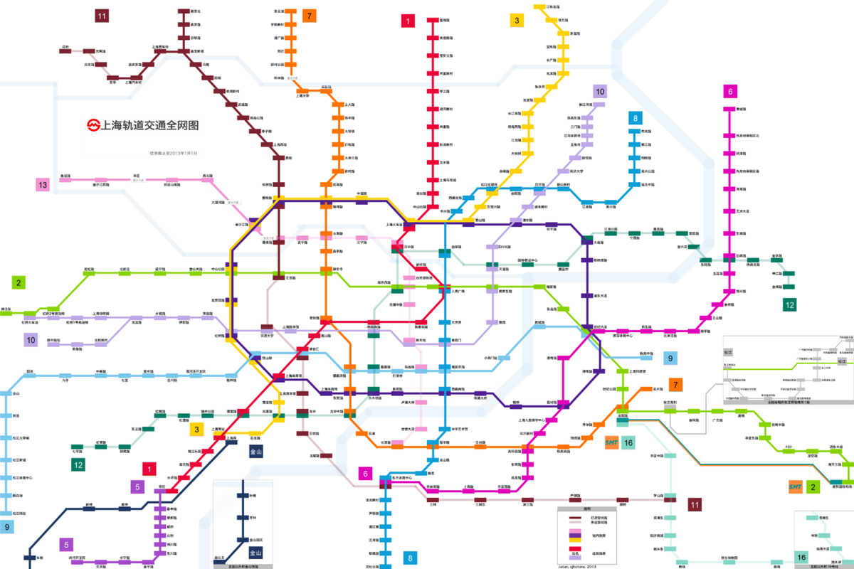 Метро Шанхая. Источник: https://ru.m.wikipedia.org/wiki