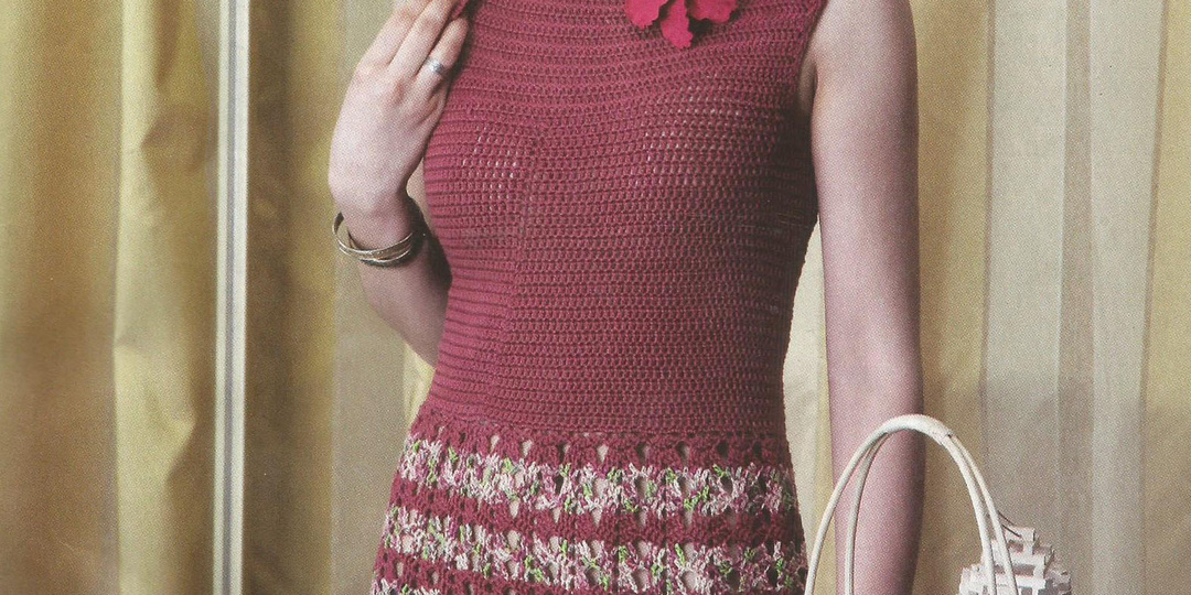 Вязаные двойки. Платья и топы с жакетами. Подборка из журналов прошлых лет