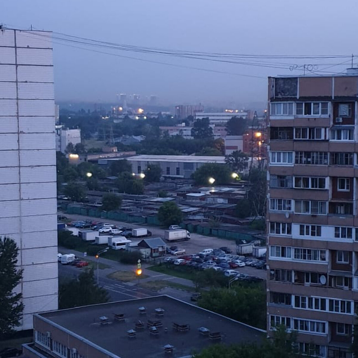 Тот самый вид. Пока еще вечер! 