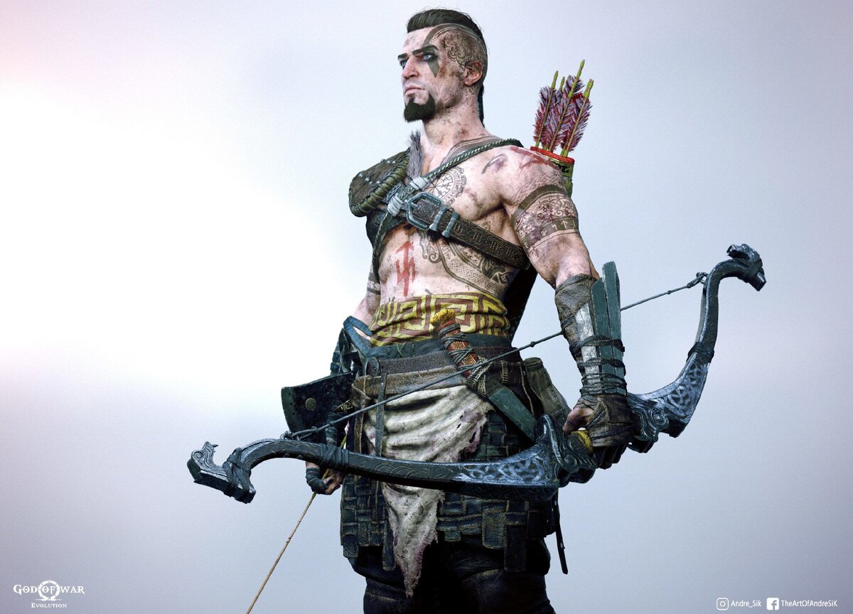 Предполагаемый взрослый Атрей из "God of war-2". Картинка из интернета.