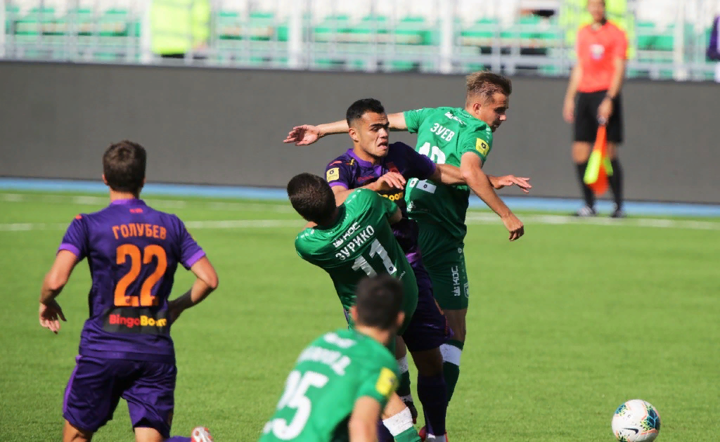 ФК Уфа в матче против Казанского Рубина