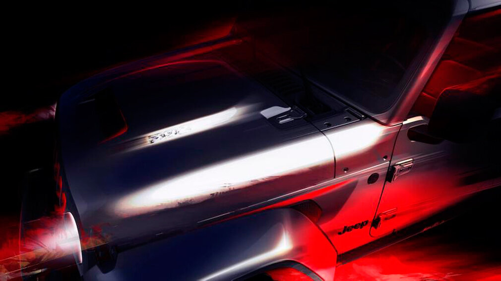 Тизер Jeep Wrangler с двигателем V8