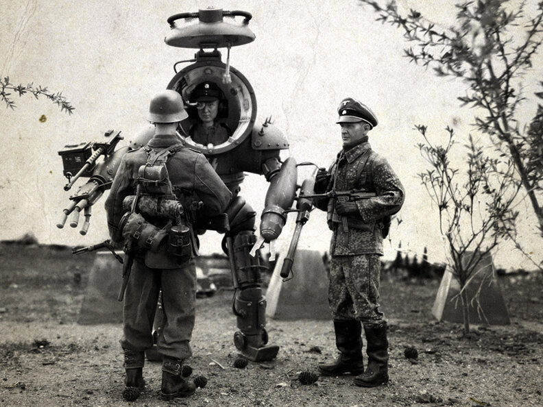 Немецкий прототип экзоскелета во времена войны