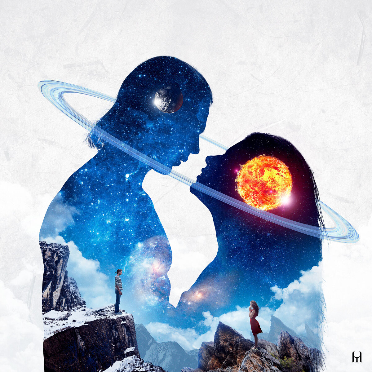 Влюблённые. Вселенная. Картинка взята с просторов интернета 