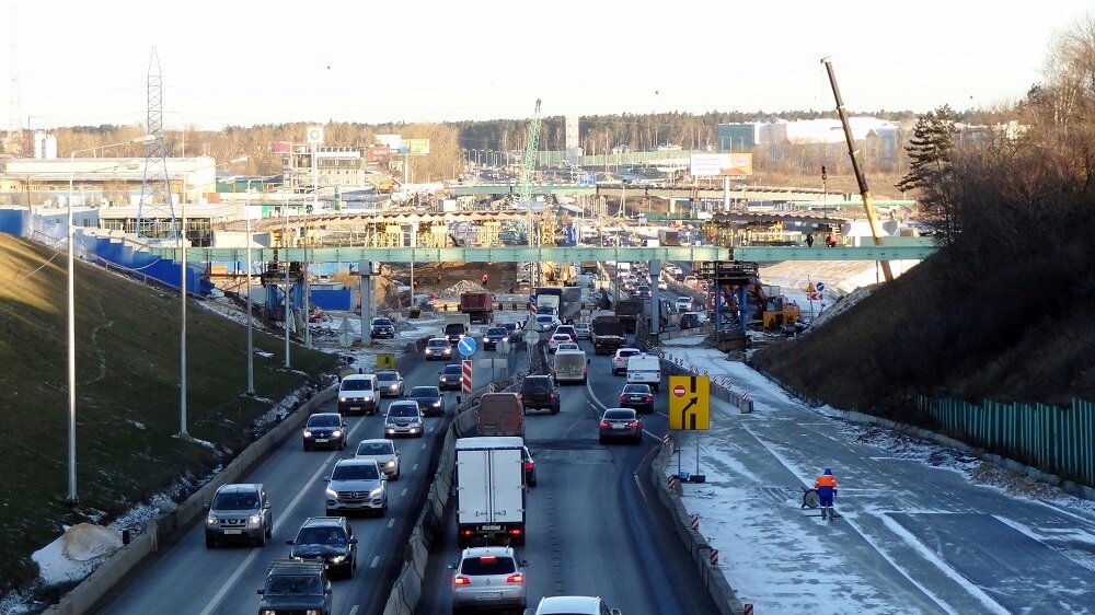 Ярославское шоссе в период реконструкции. Фото из интернета