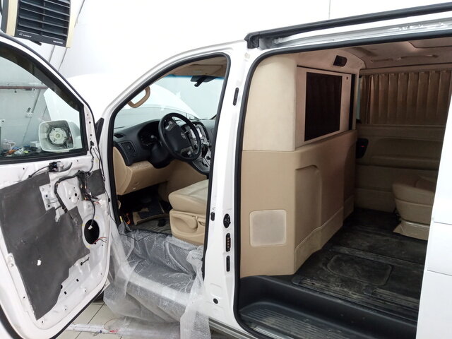 Установка системы кругового обзора на HYUNDAI GRAND STAREX 