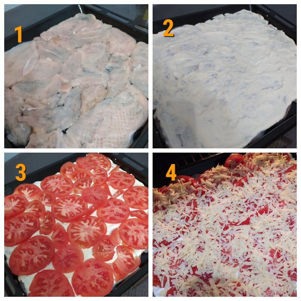 4 слоя на противень, слегка смазанный растительным маслом (фото из личного архива)