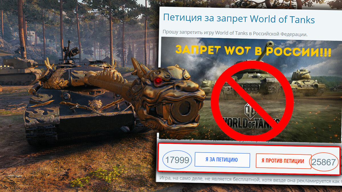 Скандальные петиции против World of Tanks — их подписали тысячи человек. Но  за что люди хотели запретить игру? | WH | Дзен