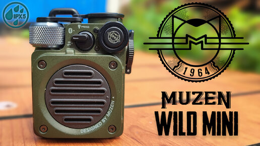 ОБЗОР - Muzen Wild Mini Металлической МИНИ Bluetooth Колонки в РЕТРО-Стиле Милитари