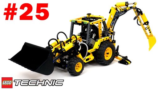 LEGO Technic 8455 – Экскаватор Погрузчик – Легенды ЛЕГО Техник – Обзор №25