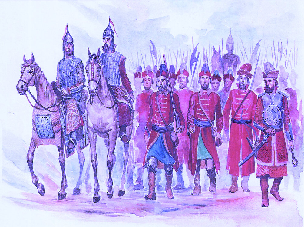 Вооружённые слуги поместных дворян