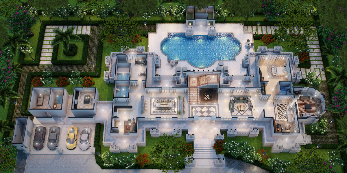 Первый этаж - «Ницца» Проект дома - V-1200