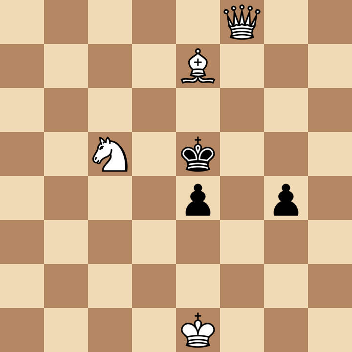 Белые начинают и ставят мат в 3 хода.