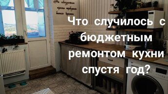 Ремонт кухни за 23000р. Что случилось с бюджетным ремонтом кухни через год?