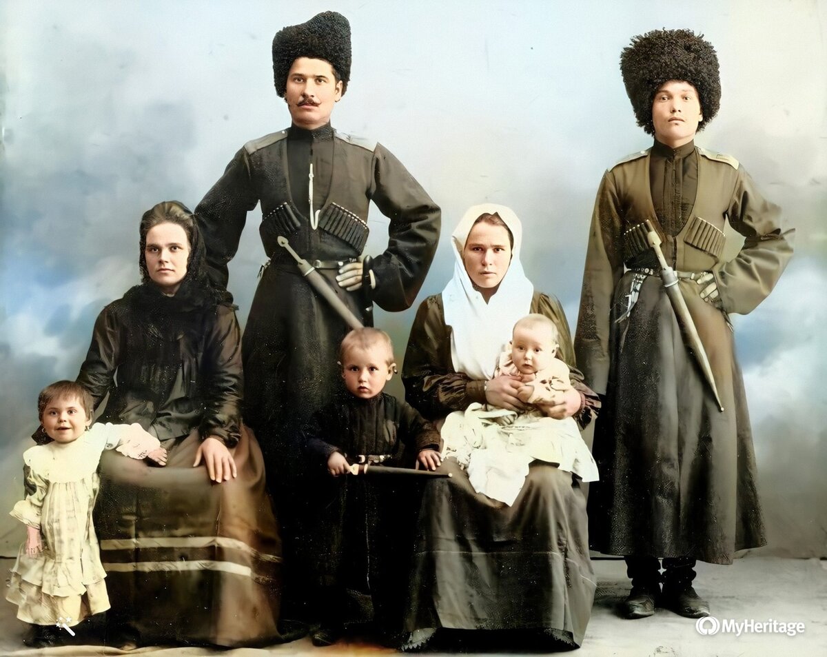 Терские казаки семья терцы