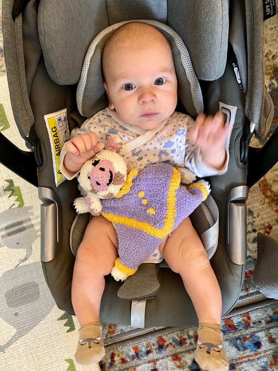 Тима с комфортером бычком.