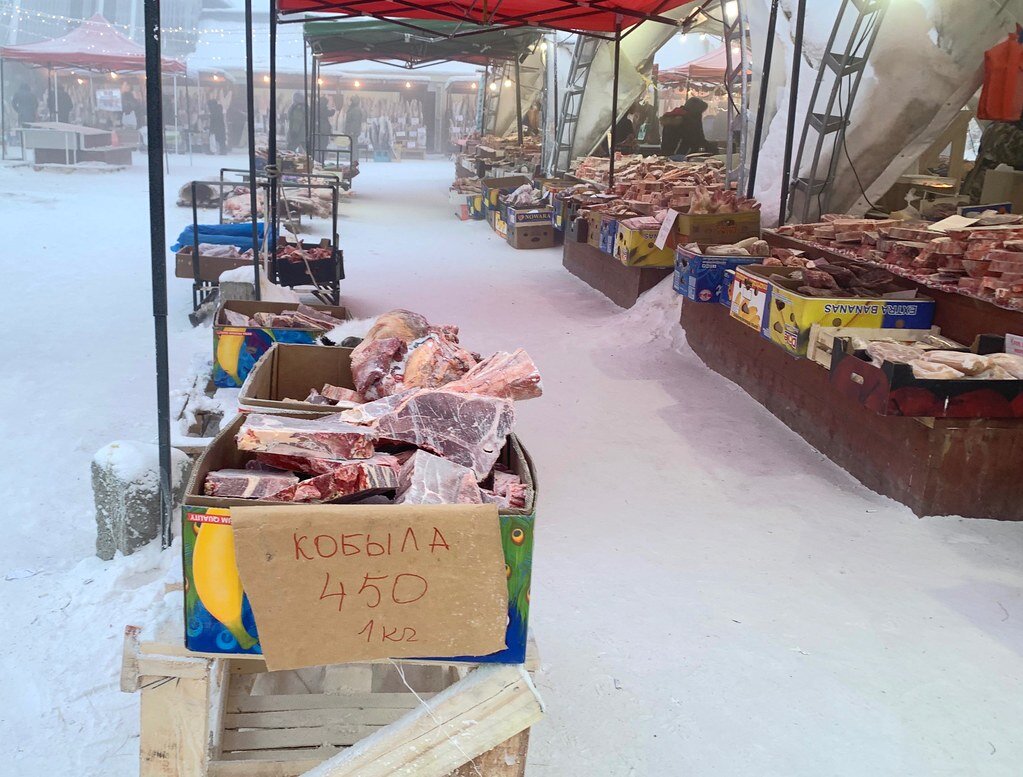 Обзор цен на рыбу, мясо, деликатесы на Крестьянском рынке Якутска - ЯСИА