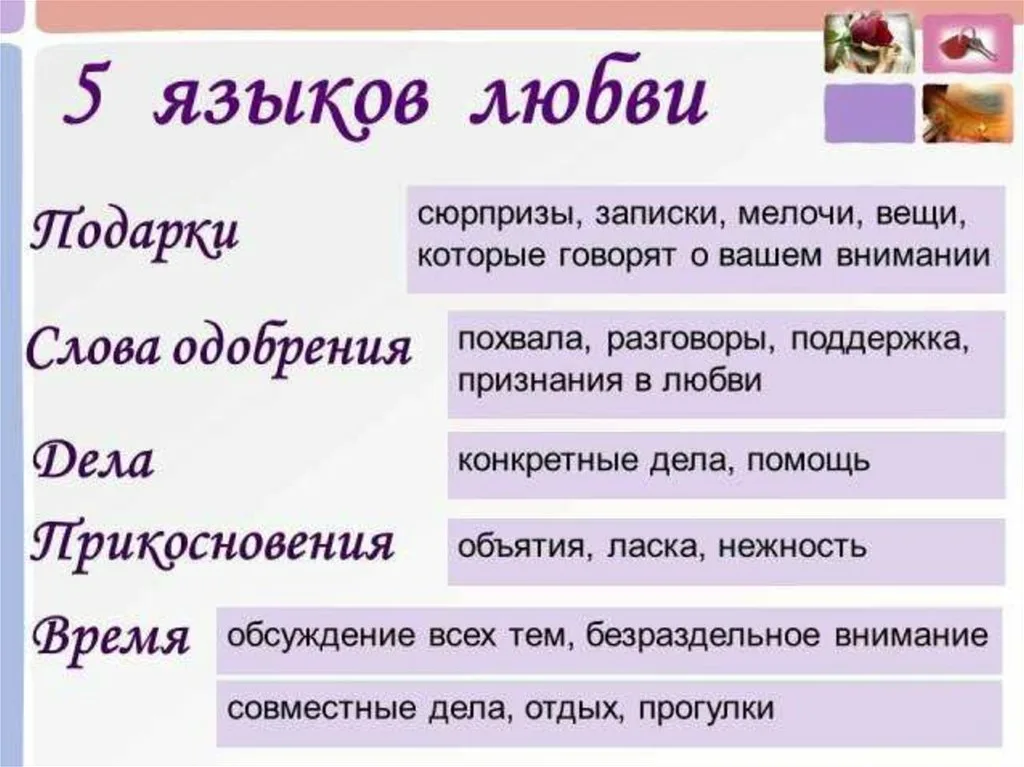 5 языков любви