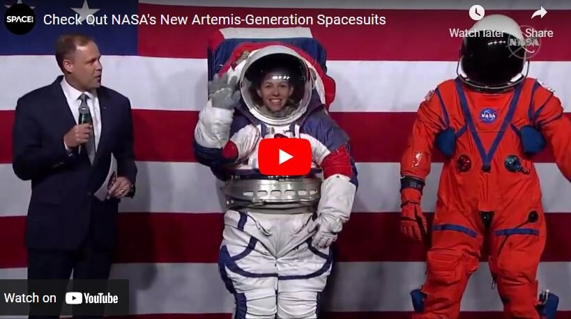 Презентация нового лунного скафандра xEMU и нового спасательного скафандра OCSS.