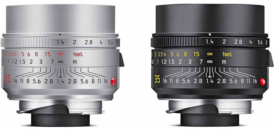 Leica Summilux-M 35 f/1.4 ASPH, серебристая версия и чёрная