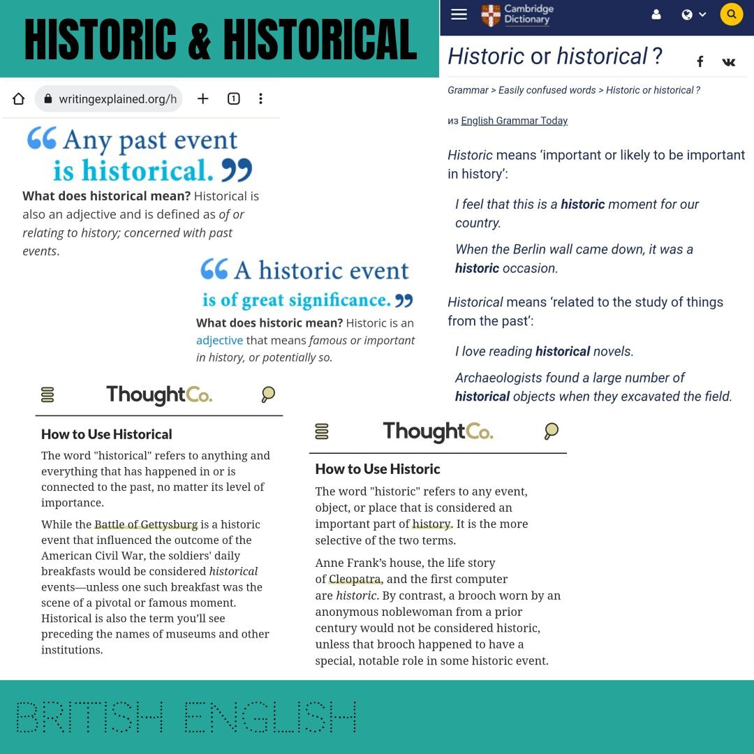 HISTORIC & HISTORICAL